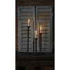 Authentieke Oude Blauwe Schutters | 97x36 cm