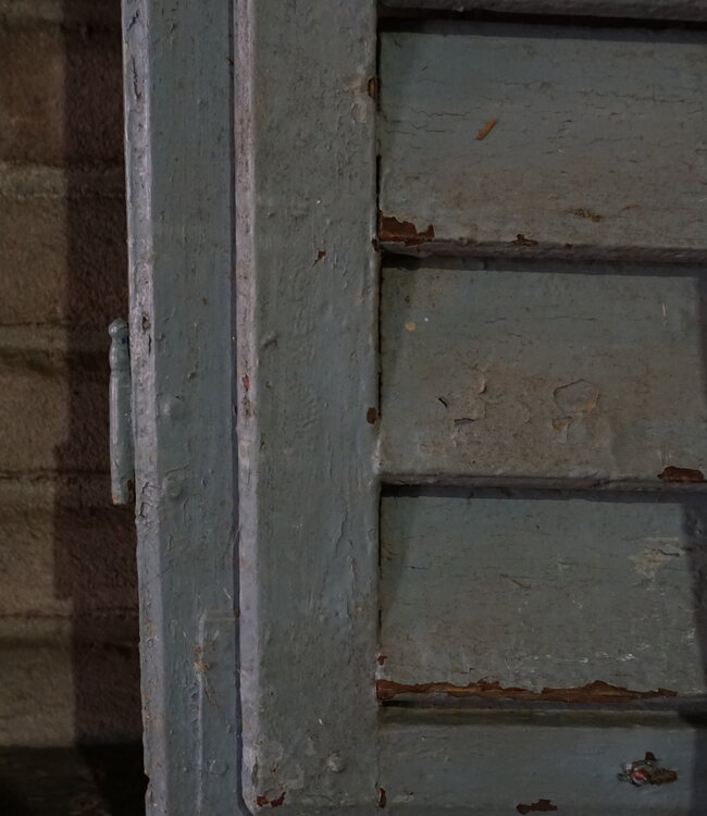 Rene Houtman Authentieke Oude Blauwe Schutters | 97x36 cm