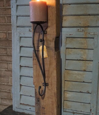 Rene Houtman Houten Kaarsenhouder | H92 x B16 x D20 cm
