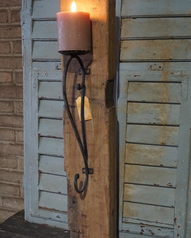 Rene Houtman Houten Kaarsenhouder | H92 x B16 x D20 cm