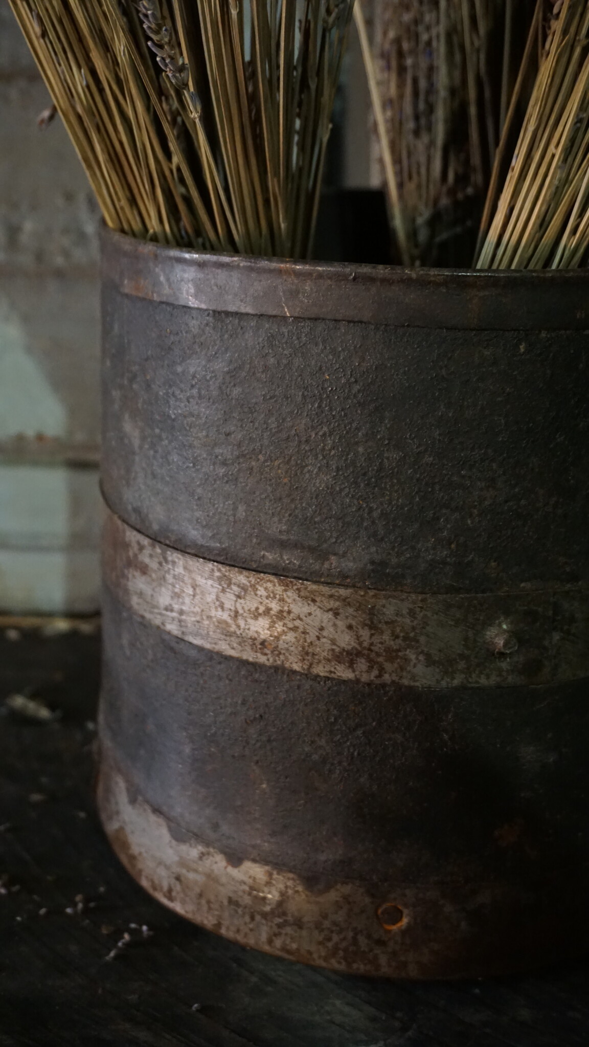 Rene Houtman Landelijke Authentieke Oude Metalen Roest Pot