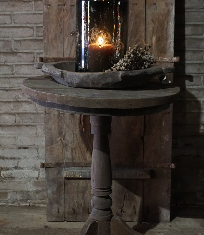 Rene Houtman Landelijke Vintage Wijntafel | H71 x D60 cm
