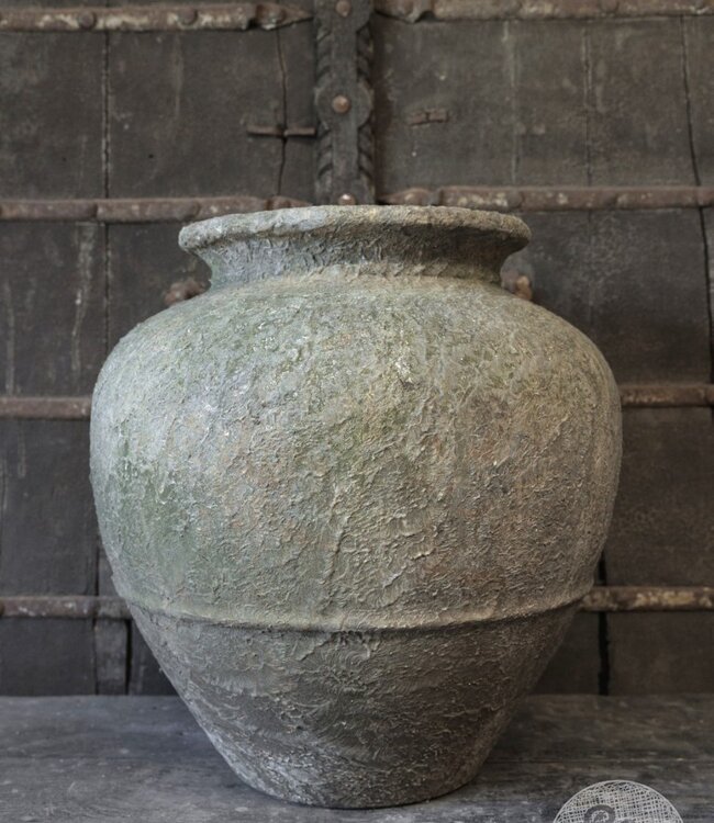 Be-Uniq Verweerde Oude Kruik | Indonesië | Nr 2 | H55 x D55 cm