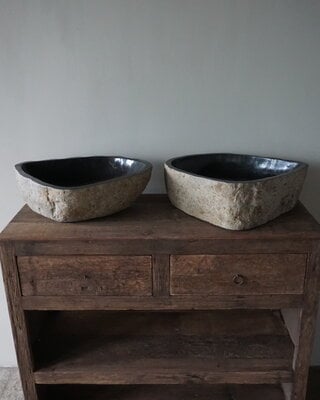 Rene Houtman Waskom Rivierkom | Set Van 2 | H15 x B50 x D40 cm