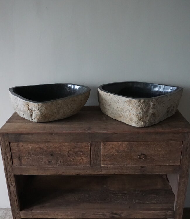 Rene Houtman Waskom Rivierkom | Set Van 2 | H15 x B50 x D40 cm