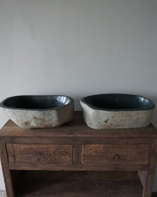 Rene Houtman Waskom Rivierkom | Set Van 2 | H14 x B49 x D33 cm