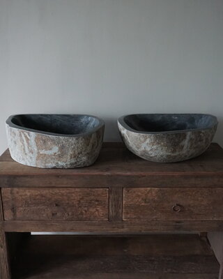 Rene Houtman Waskom Rivierkom | Set Van 2 | H15 x B44 x D38 cm