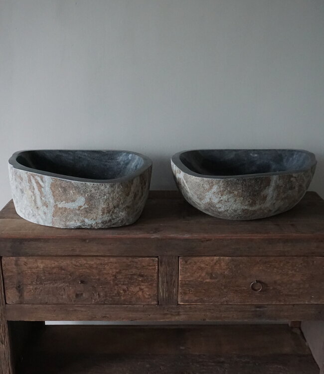 Rene Houtman Waskom Rivierkom | Set Van 2 | H15 x B44 x D38 cm