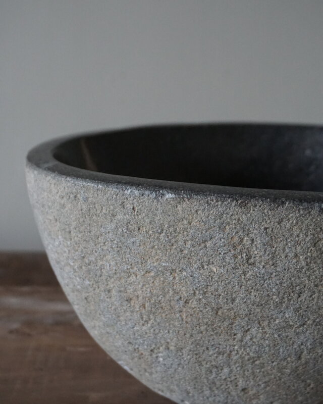Rene Houtman Kleine Stenen Waskom + Spoelgat | H13 x B25 x D21 cm