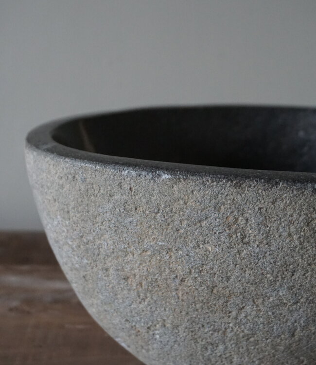 Rene Houtman Kleine Stenen Waskom + Spoelgat | H13 x B25 x D21 cm