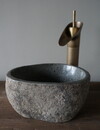 Rene Houtman Kleine Stenen Waskom + Spoelgat | H13 x B26 x D19 cm
