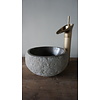 Kleine Stenen Waskom + Spoelgat | H13 x B23 x D21 cm