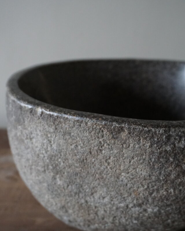 Rene Houtman Kleine Stenen Waskom + Spoelgat | H13 x B22 x D20 cm