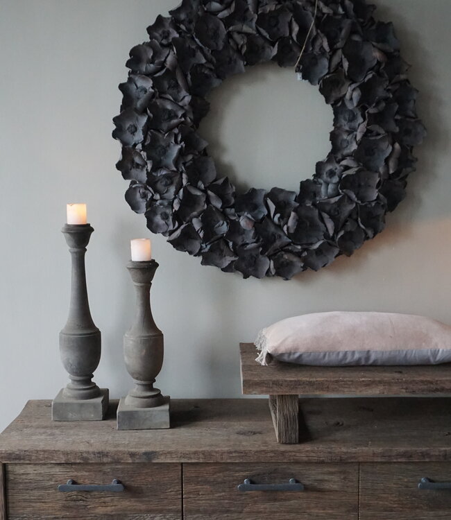 Rene Houtman Krans Palm Cup | Dark Grey Wash | 100 cm