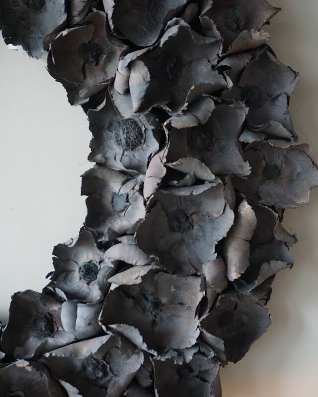 Rene Houtman Krans Palm Cup | Dark Grey Wash | 100 cm