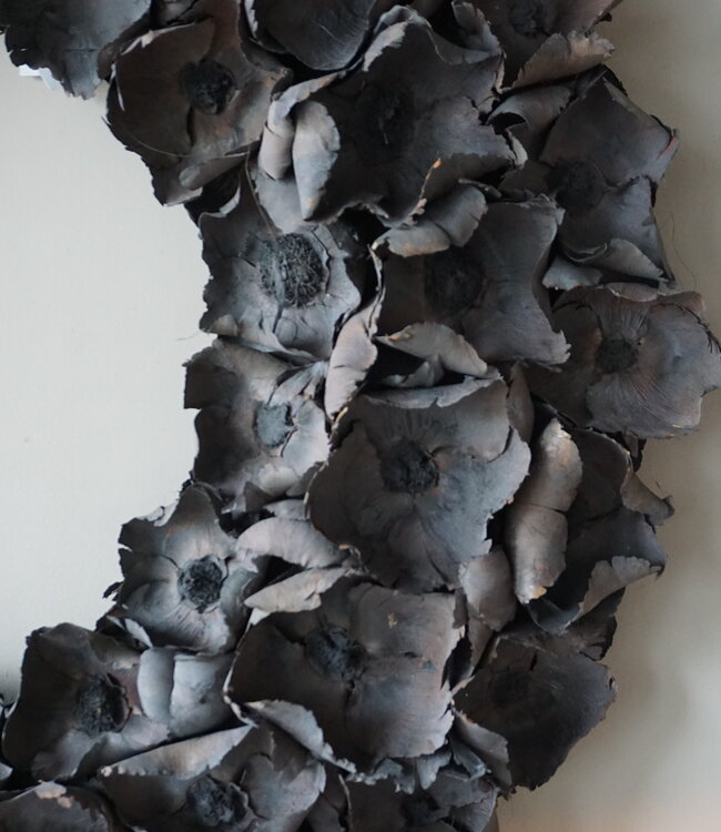 Rene Houtman Krans Palm Cup | Dark Grey Wash | 100 cm