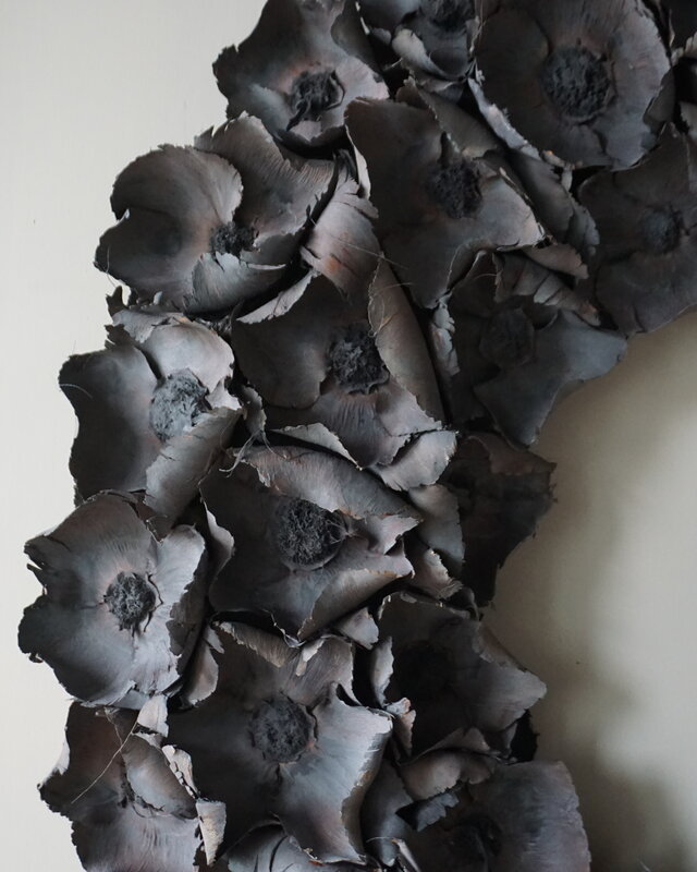 Rene Houtman Krans Palm Cup | Dark Grey Wash | 100 cm