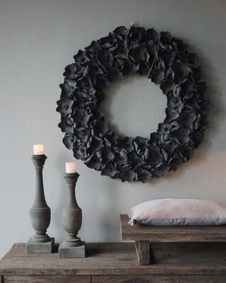 Rene Houtman Krans Palm Cup | Dark Grey Wash | 100 cm