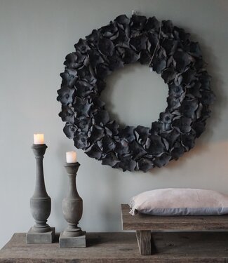 Rene Houtman Krans Palm Cup | Dark Grey Wash | 100 cm