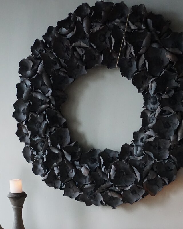 Rene Houtman Krans Palm Cup | Dark Grey Wash | 100 cm