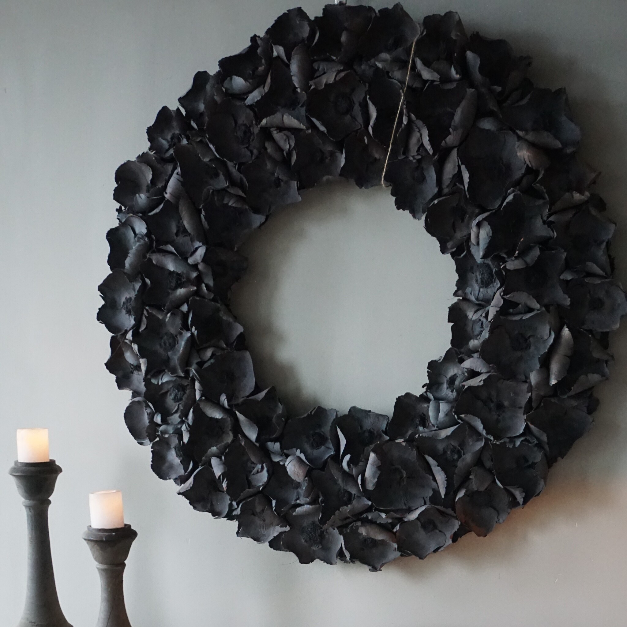 Rene Houtman Krans Palm Cup | Dark Grey Wash | 100 cm