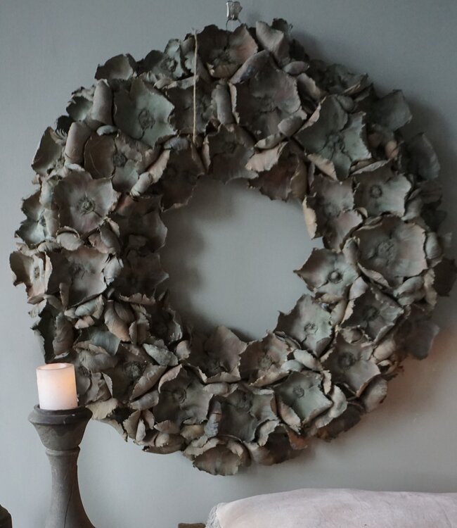 Rene Houtman Krans Palm Cup | Old Green Wash | 80 cm