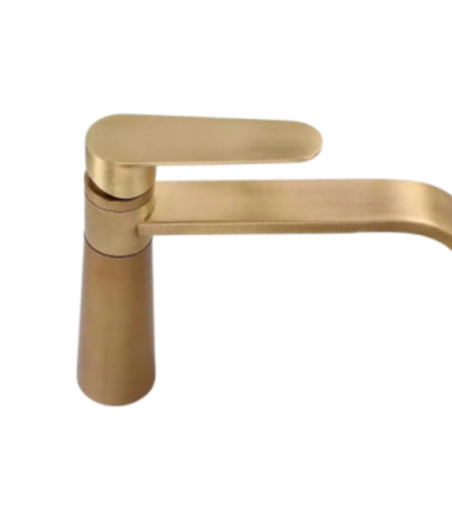 Rene Houtman Landelijke En Nostalgische Bronskleurige Wastafelkraan