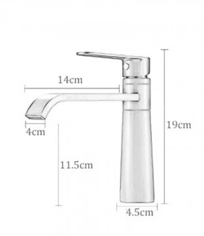 Rene Houtman Landelijke En Nostalgische Bronskleurige Wastafelkraan