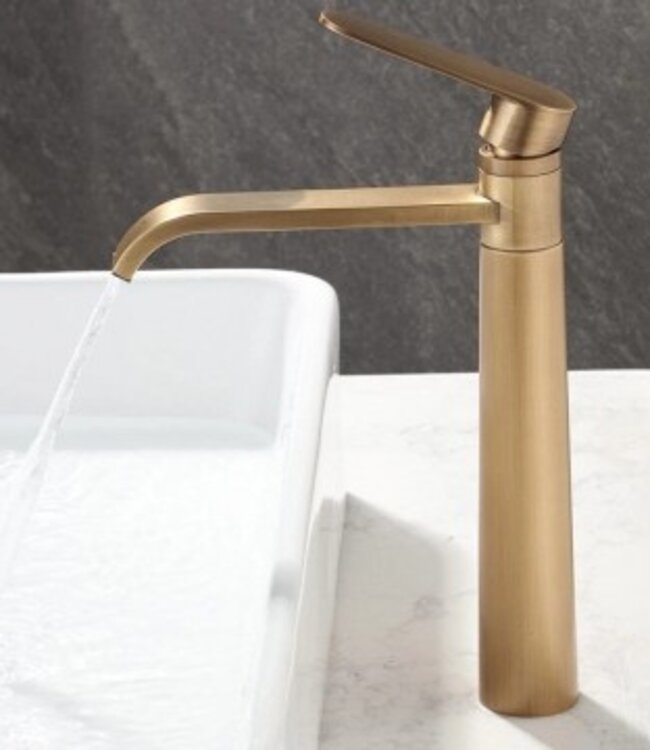 Rene Houtman Landelijke Bronskleurige Wastafelkraan