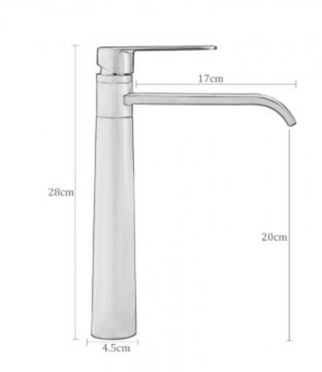 Rene Houtman Landelijke Bronskleurige Wastafelkraan