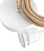 Bazar Bizar Plafondfitting Wit Naturel Touw - Natuurlijk Wit - 1 Fitting