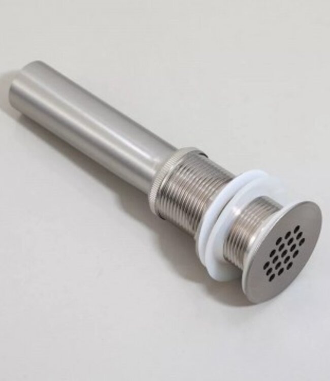 Rene Houtman Stijlvolle Wastafelplug | Geborsteld Nikkel