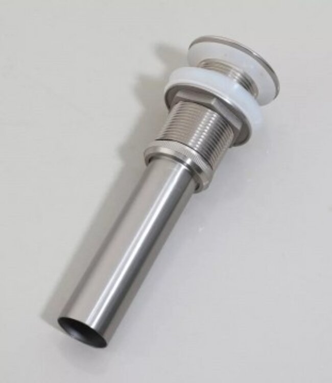 Rene Houtman Stijlvolle Wastafelplug | Geborsteld Nikkel