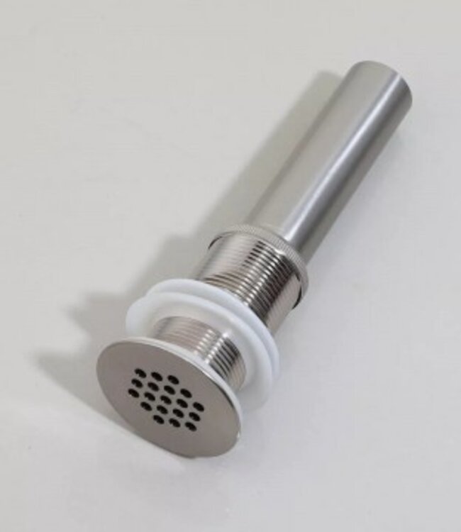 Rene Houtman Stijlvolle Wastafelplug | Geborsteld Nikkel