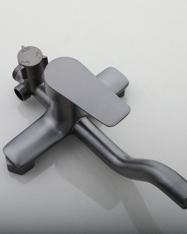 Rene Houtman Opbouwdouche met Badkraan | Regendouche | Gun Metal
