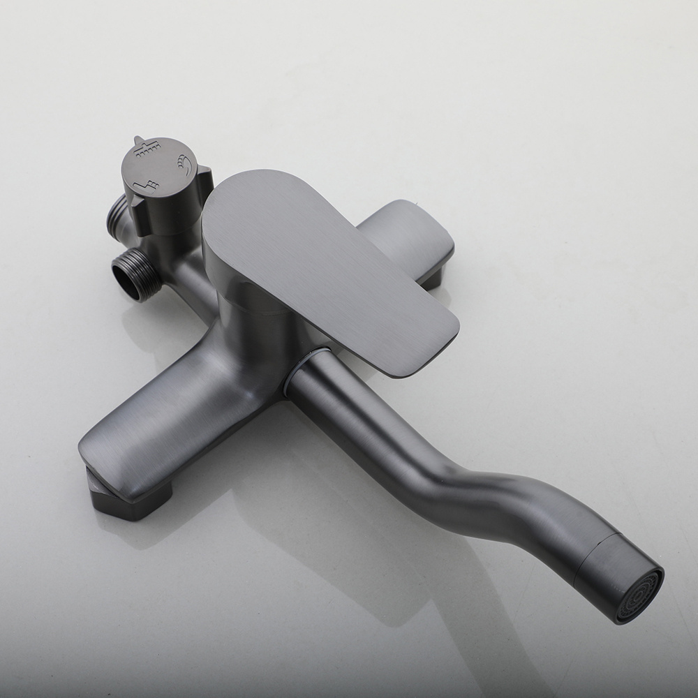 Rene Houtman Opbouwdouche met Badkraan | Regendouche | Gun Metal