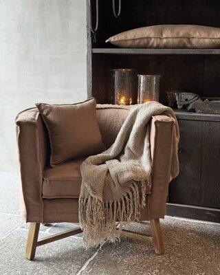 Aura Peeperkorn Fauteuil Dirk | Chestnut | H77 x B88 x D77 cm