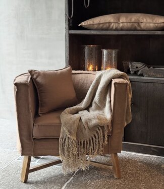 Aura Peeperkorn Fauteuil Dirk | Chestnut | H77 x B88 x D77 cm