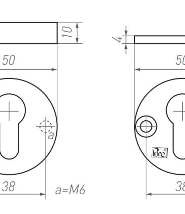 Dauby Veiligheidsrozet | Set| Rond | Meerdere Varianten