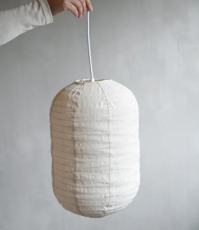 LEEFF Lamp Lenn L | Linnen | Naturel | H45 x D27,5 cm