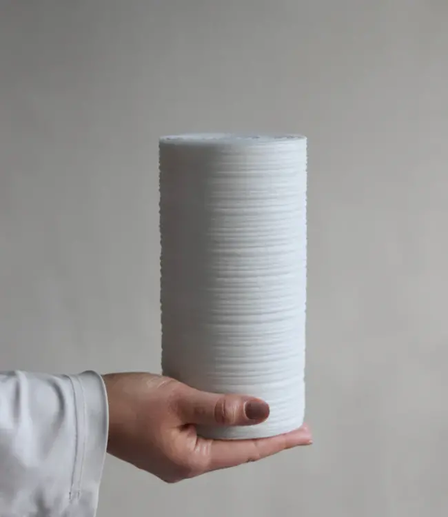 LEEFF Tafellamp Tino | Naturel | Steengoed | H20,2 x D10,2 cm