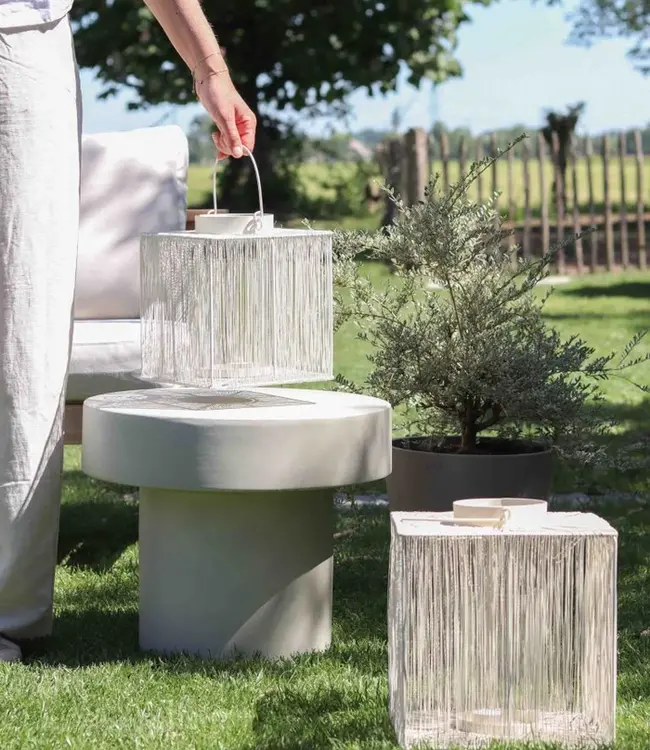 LEEFF Lantaarn Luuk S | Wit | H24 x B21 x D21 cm