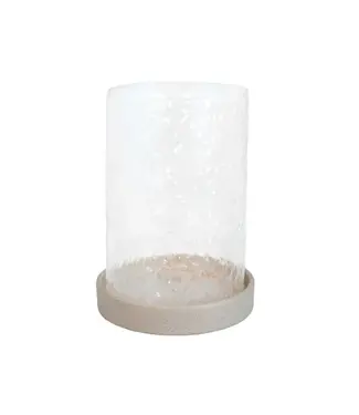 LEEFF Lantaarn Lise | Glas | Keramiek | H24,5 x D17,5 cm