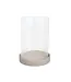 LEEFF Lantaarn Lise | Glas | Keramiek | H24,5 x D17,5 cm
