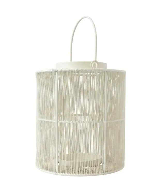 LEEFF Lantaarn Loes M | Ijzer | Wit | H27 x D26 cm