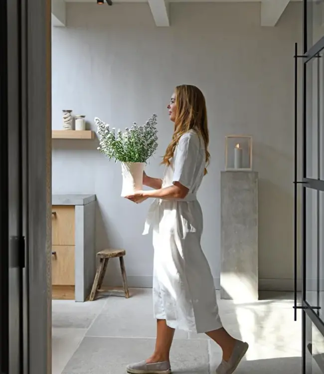 LEEFF Lantaarn Laurens | Hout | Naturel | H35 x B25 x D25 cm