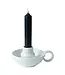 LEEFF Kaarsenhouder Chris | Keramiek | Wit | H6 x D14 cm