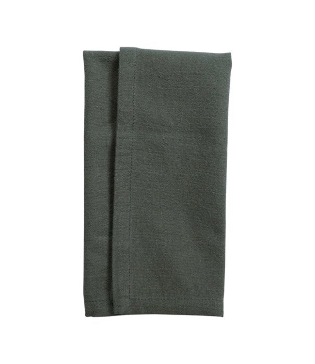 LEEFF Set Van 2 Servetten Nora | Grijs | Katoen | 30 x 30 cm