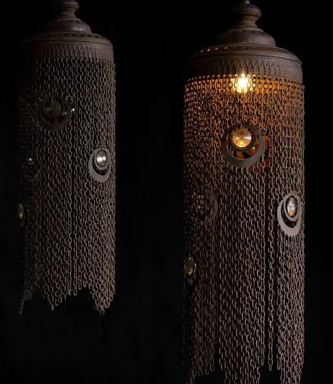 Hoffz Hanglamp Sasha | IJzer | H65 x D21 cm