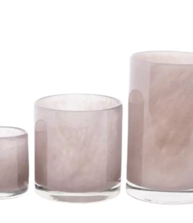 DutZ Kaarsenglas | Oud Paars | 3 Maten